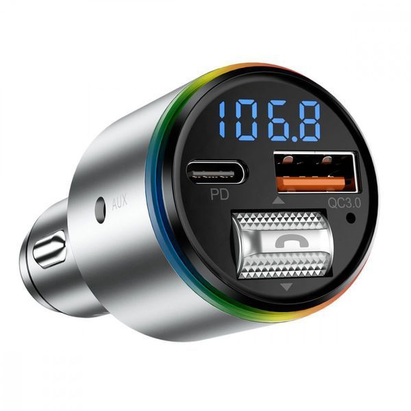 АЗУ Proove FM Launcher Power Drive 30W (PD+QC3.0) Type-C+USB+AUX Silver FMPD30110006 фото