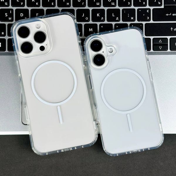Прозорий чохол NEW Clear Case with MagSafe для iPhone 16 White 214-02826 фото