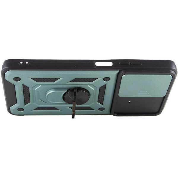 Ударопрочный чехол Camshield Serge Ring для Xiaomi Poco X4 Pro 5G Green 777-04626 фото