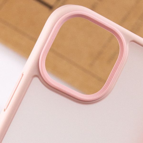 TPU+PC чехол Metal Buttons для Apple iPhone 15 (6.1") Розовый 777-08282 фото