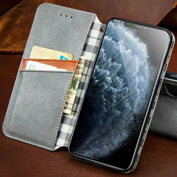 Кожаный чехол-книжка GETMAN Cubic для Xiaomi Redmi Note 9 / Redmi 10X Серый 555-01979 фото