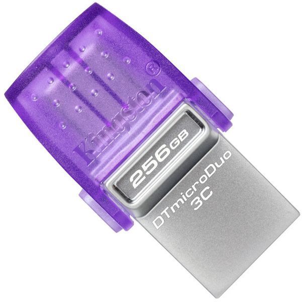 Флеш-накопичувач Kingston USB 3.2 DT microDuo 3C 256GB (Type-A/Type-C) (200Mb/s) DTDUO3CG3/256GB фото
