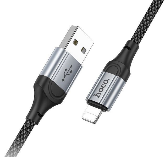 Кабель HOCO X102 Fresh charging data cable iP Black 6942007608756 фото