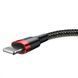 Кабель Baseus Cafule Lightning 2.4A (1m) Red/Black CALKLF-B19 фото 3