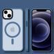 TPU+PC чохол Metal Buttons with MagSafe Colorful для Apple iPhone 14 (6.1") Sierra Blue 555-03124 фото 2