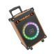 Портативна колонка HOCO HA2 Wave wireless dual-mic outdoor BT speaker Wooden Pattern 656-00766 фото 3