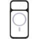 Чехол TPU+PC GETMAN Moon Clear with MagSafe для Apple iPhone 14 (6.1") Black 656-08401 фото 4