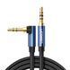 Аудіокабель UGREEN 3.5mm Male to 3.5mm Male Cable Gold Plated Metal Case with Braid 1m (Blue Black) UGR-60179 фото 1