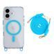 Чохол TPU+PC LanyardCase with MagSafe для iPhone 16 Sky Blue 214-03191 фото 1