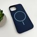Чохол для смартфона Silicone Case Magnetic для Apple iPhone 14 Dark Blue 666-03825 фото 4