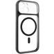 Чехол TPU+PC GETMAN Moon Clear with MagSafe для Apple iPhone 14 (6.1") Black 656-08401 фото 1