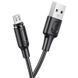 Кабель BOROFONE BX41 USB to Micro 2.4A, 1m, PVC, PVC connectors, magnetic, Black 6931474738455 фото 1