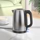 Електрочайник HOCO HE12 1.7L stainless steel electric kettle (EU) Stainless Steel 656-02504 фото 8