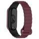 Ремінець Dual-color Magnetic для Xiaomi Mi Band 7/6/5/4/3 Plum / Black 212-01638 фото 2