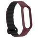 Ремінець Dual-color Magnetic для Xiaomi Mi Band 7/6/5/4/3 Plum / Black 212-01638 фото 3