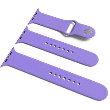 Силіконовий ремінець для Apple Watch Sport Band 42(ser.1-3)/44/45/46/49mm (S/M & M/L) 3pcs Dasheen 212-01233 фото