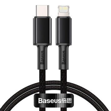 Кабель Baseus High Density Braided Fast Charging Data Cable Type-C to iP PD 20W 1m Black CATLGD-01 фото