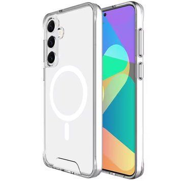Чохол TPU Space Case with Magnetic Fit для Samsung Galaxy S24 FE Прозорий ILSO-00000074963-1 фото