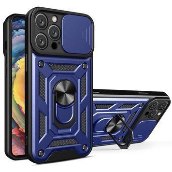Ударопрочный чехол Camshield Serge Ring для Apple iPhone 13 Pro (6.1") Blue 208-05551 фото