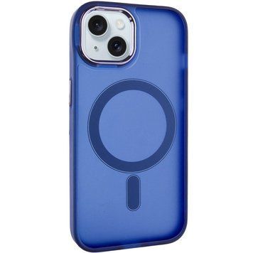 Чехол TPU+PC Lily with MagSafe для Apple iPhone 15 (6.1") Deep Navy 214-03585 фото