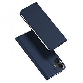 Чохол-книжка Dux Ducis з кишенею для візиток для iPhone 16 Night Blue 208-04877 фото