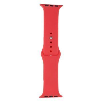 Ремінець для Apple Watch Band Silicone One-Piece Size-S 42/44/45/49 mm Rose Red 212-02021 фото