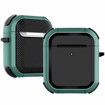 Футляр протиударний Black ed. для навушників Airpods 1/2 Green 203-00427 фото