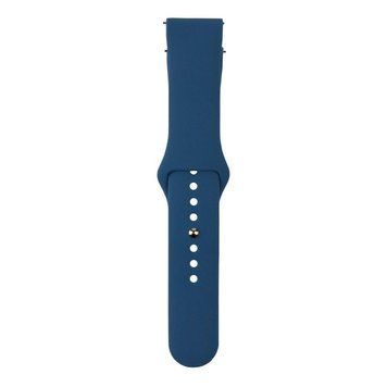 Ремінець Универс 22mm Silicone Original Button Design для Samsung/Amazfit/Huawei Navy Blue 212-02771 фото