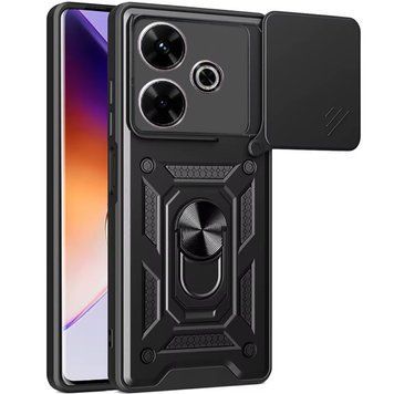 Ударопрочный чехол Camshield Serge Ring для Xiaomi Redmi 13 4G / Poco M6 4G Black 777-04361 фото