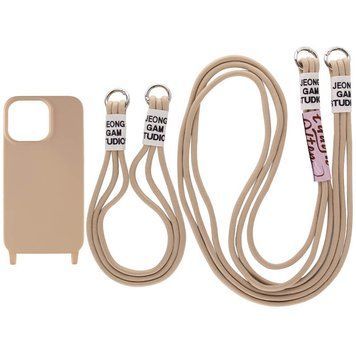 Чехол TPU two straps California для iPhone 13 Beige 208-05654 фото