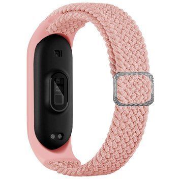 Ремінець для Xiaomi Mi Band 3/4/5/6/7 Elastic Adjustment Pink 212-02471 фото