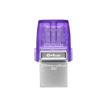Флеш-накопитель Kingston USB 3.2 DT microDuo 3C 64GB (Type-A/Type-C) (200Mb/s) DTDUO3CG3/64GB фото
