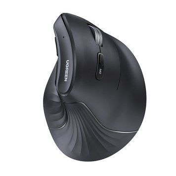 Манипулятор мышь бездротова UGREEN MU008 Multi-mode Vertical Mouse Black UGR-25444 фото