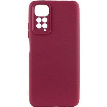 Чохол TPU GETMAN Liquid Silk Full Camera для Xiaomi Redmi Note 11 (Global) / Note 11S Бордовий / Marsala ILSO-00000074069-1 фото