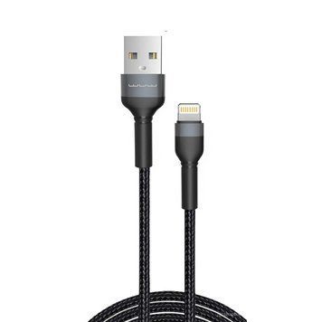 Кабель WUW-X192 USB Type-C 2.4A 2m black 656-01139 фото