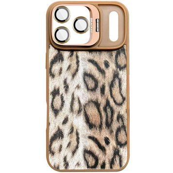 Чехол TPU+PC Wild Leopard with MagSafe and Lens для Apple iPhone 17 Pro Max (6.9") Brown 656-08226 фото