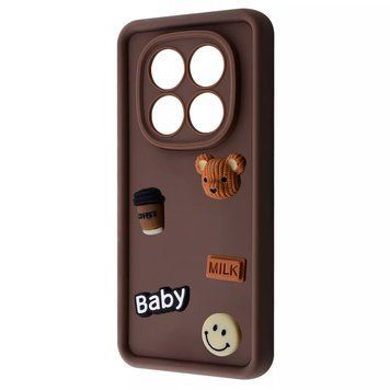 Чехол Pretty Things Case для Xiaomi Redmi Note 14 Pro+ Brown/Bear 777-02137 фото