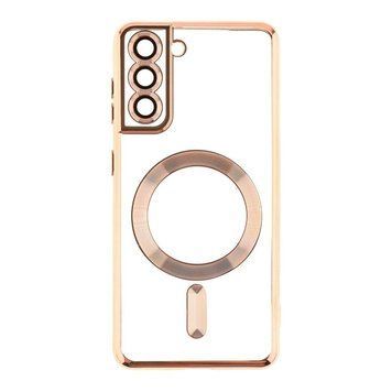 Чохол Wave TPU Metallic with Magsafe для Samsung Galaxy S21 (G991) Rose Gold 555-00219 фото