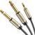 Аудіокабель UGREEN 3.5mm TRS to Dual 6.35mm TS Audio Cable 1m (Gray) UGR-10613 фото
