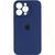 Силиконовый чехол с закрытой камерой для iPhone 15 Pro Max Dark Blue 666-01128 фото