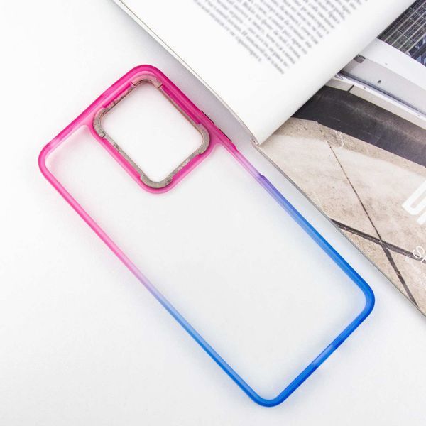 Чохол TPU+PC Fresh sip series для Xiaomi Redmi Note 12 4G Синій / Рожевий 777-06607 фото
