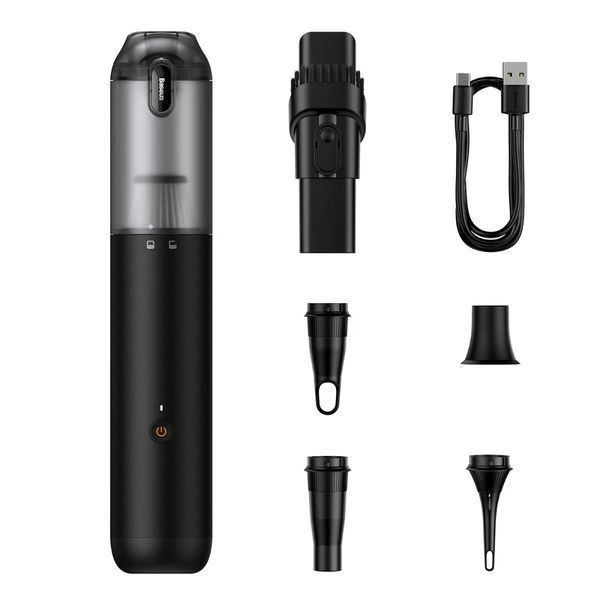 Автомобильный пылесос Baseus A3 lite Handy Vacuum Cleaner (12000pa) Black VCAQ050001 фото