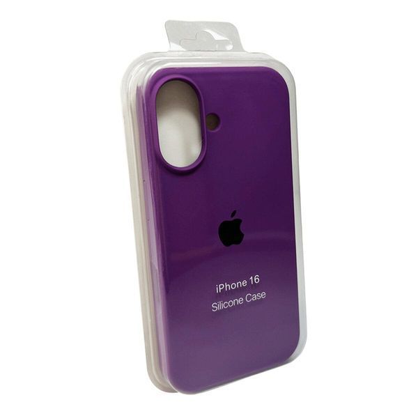 Силиконовый чехол для iPhone 16 Purple 666-01182 фото