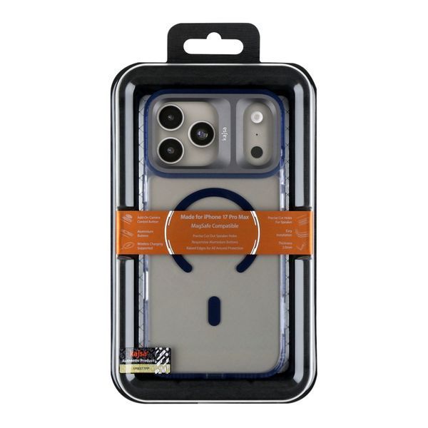 Чохол Kajsa Trans-Shield with MagSafe для iPhone 17 Pro Max / 18 Pro Max (6.9") Blue B-Ring 2020000509196 фото