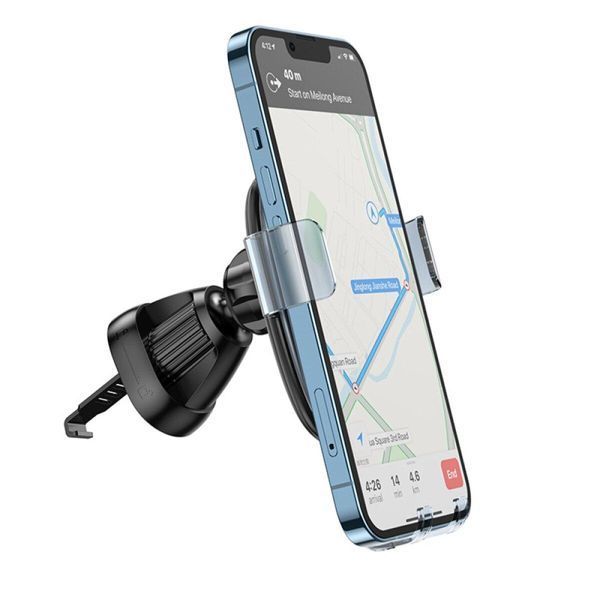 Тримач для мобільного HOCO H7 small gravity car holder(air outlet) Space Grey 656-00502 фото