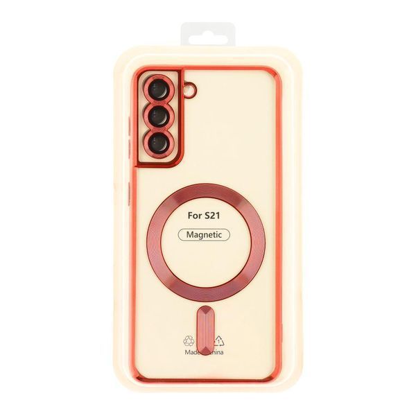 Чохол Wave TPU Metallic with Magsafe для Samsung Galaxy S21 (G991) Rose Gold 555-00219 фото