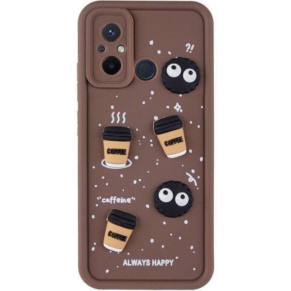 Чохол TPU Toys Case для Xiaomi Redmi 12C / Poco C55 Brown/Always Happy 777-03857 фото