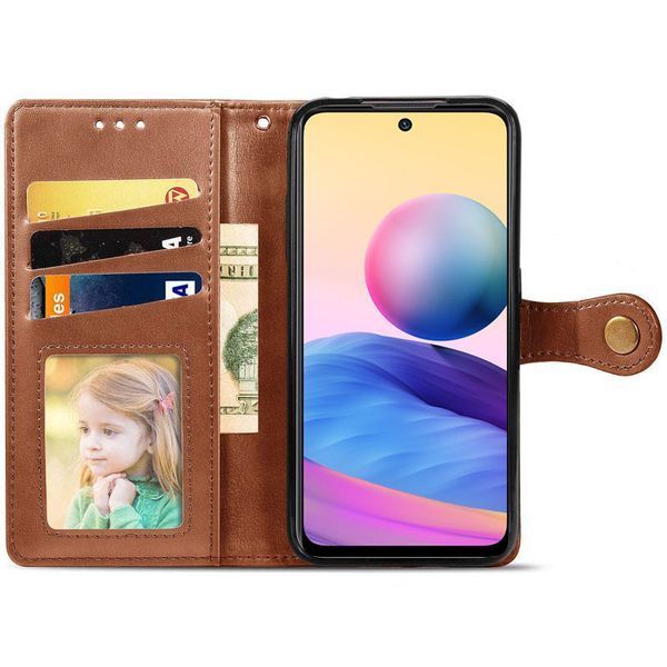 Кожаный чехол-книжка GETMAN Gallant (PU) для ZTE Blade V40 Vita Brown 777-06307 фото