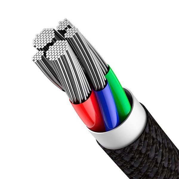 Кабель Baseus High Density Braided Fast Charging Data Cable Type-C to iP PD 20W 1m Black CATLGD-01 фото