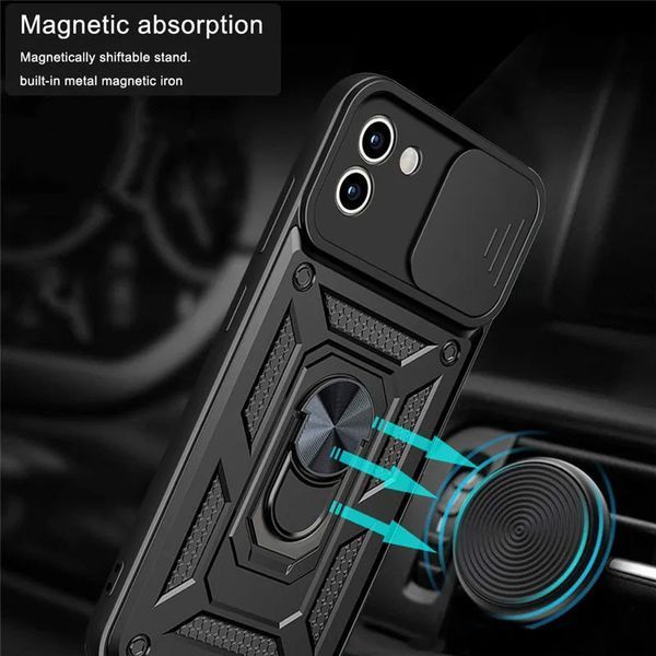 Ударопрочный чехол Camshield Serge Ring для Samsung Galaxy A03 Black 777-04606 фото